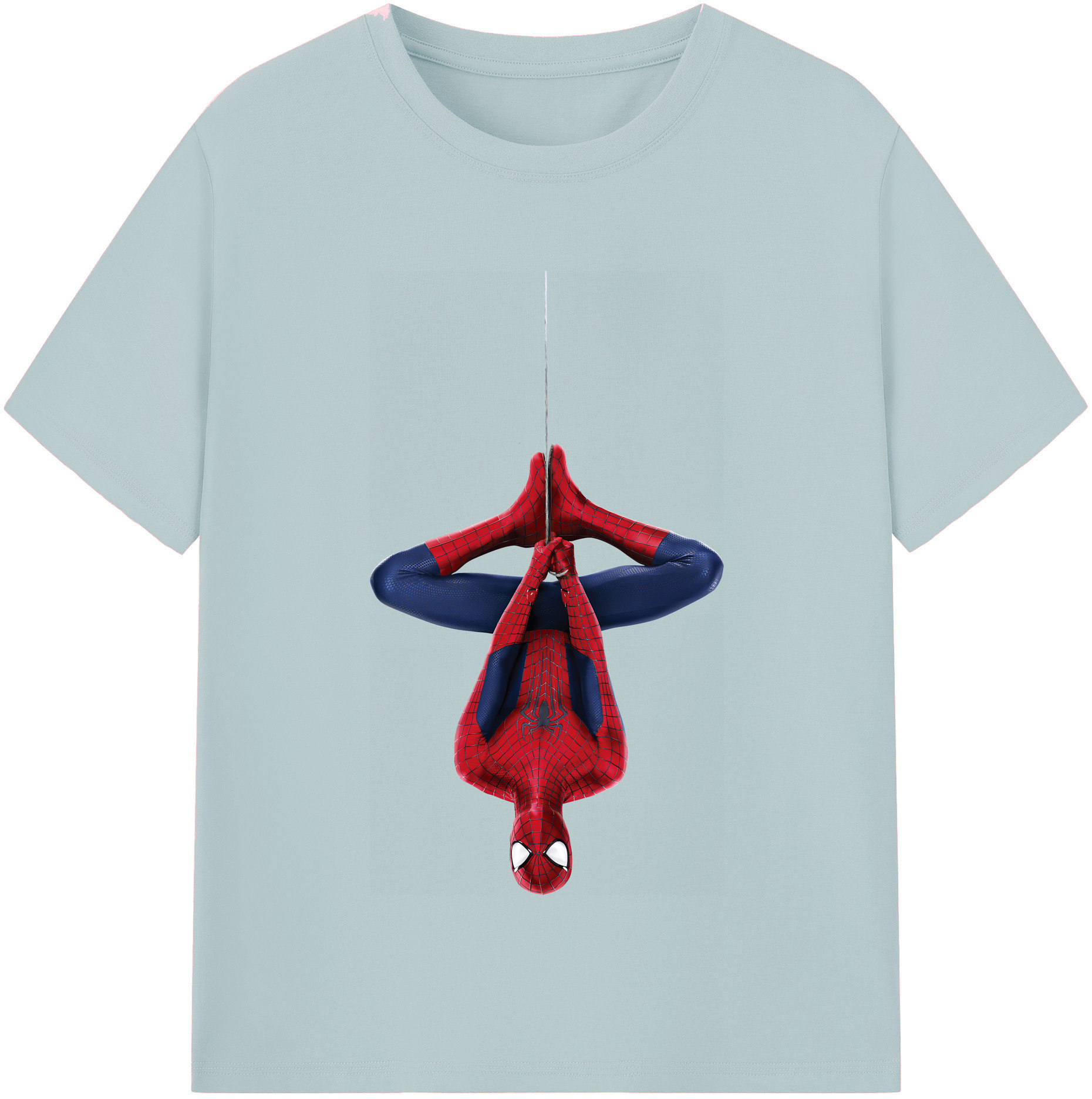 （画像用） Spider Man スパイダーマン 綿100％半袖Tシャツ（フロントプリント）